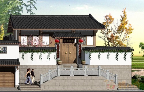 农村大门好风水